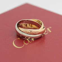 Lade das Bild in den Galerie-Viewer, Cartier Trinity Tricolour 18KT Gold mit Cartier Box in Gr. 50