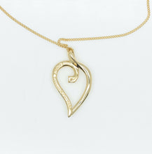 Lade das Bild in den Galerie-Viewer, Tiffany & Co. "offenes Blatt " Halskette mit Diamant in 18KT Gold