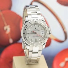 Lade das Bild in den Galerie-Viewer, Rolex Yachtmaster Medium Stahl/Platin Ref: 168622 mit Rolex Box & Papiere