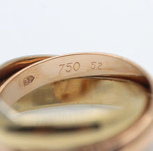 Lade das Bild in den Galerie-Viewer, Les must de Cartier Trinity Tricolour 18KT Gold mit Cartier Box in Gr. 52