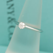 Lade das Bild in den Galerie-Viewer, Tiffany & Co. Verlobungsring Platin 950-Gr.50 - Box & Zertifikat 0.26 ct - VS1