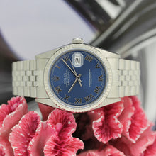 Lade das Bild in den Galerie-Viewer, Rolex Datejust Stahl/Weißgold Ref : 16234