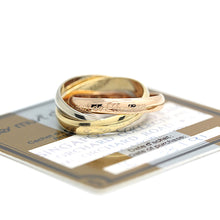 Lade das Bild in den Galerie-Viewer, Les must de Cartier Trinity Tricolour 18KT Gold mit Box & Papiere in Gr. 53