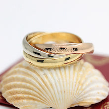 Lade das Bild in den Galerie-Viewer, Les must de Cartier Trinity Tricolour 18KT Gold mit Box & Papiere in Gr. 53