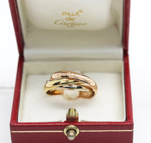 Lade das Bild in den Galerie-Viewer, Cartier Trinity Tricolour 18KT Gold mit Cartier Box in Gr. 55