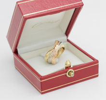 Lade das Bild in den Galerie-Viewer, Cartier Trinity Tricolour 18KT Gold mit Cartier Box in Gr. 50