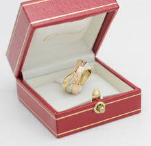 Lade das Bild in den Galerie-Viewer, Cartier Trinity Tricolour 18KT Gold mit Cartier Box in Gr. 50
