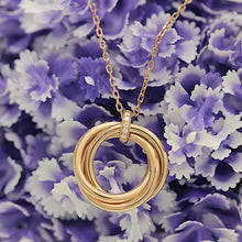 Lade das Bild in den Galerie-Viewer, Cartier Diamond Trinity Damenhalskette in 18KT Rosegold