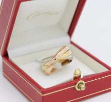 Lade das Bild in den Galerie-Viewer, Cartier Trinity Tricolour 18KT Gold mit Cartier Box in Gr. 54