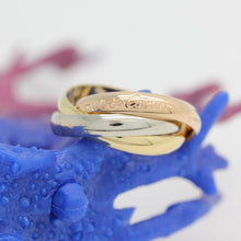 Lade das Bild in den Galerie-Viewer, Cartier Trinity Tricolour 18KT Gold mit Cartier Box in Gr. 54