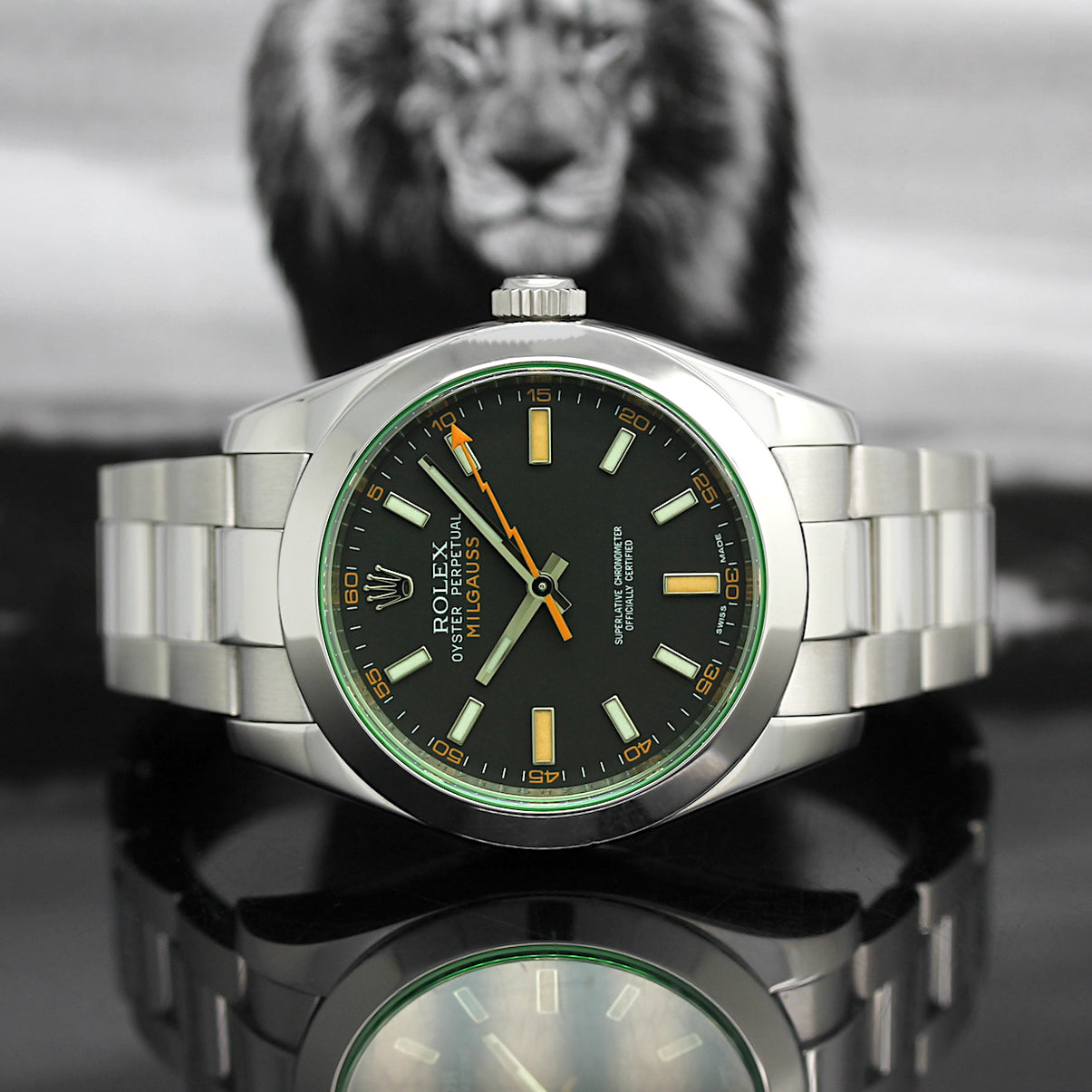 Rolex Milgauss Stahl Ref: 116400GV