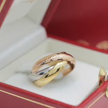 Lade das Bild in den Galerie-Viewer, Les must de Cartier Trinity Tricolour 18KT Gold mit Box &amp; Papiere in Gr. 49
