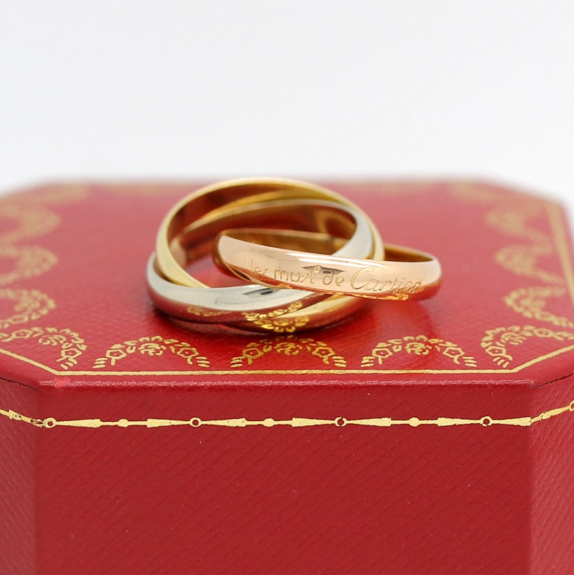 Cartier Trinity Tricolour 18KT Gold mit Cartier Box in Gr. 55