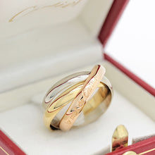 Lade das Bild in den Galerie-Viewer, Cartier Trinity Tricolour 18KT Gold mit Cartier Box in Gr. 54
