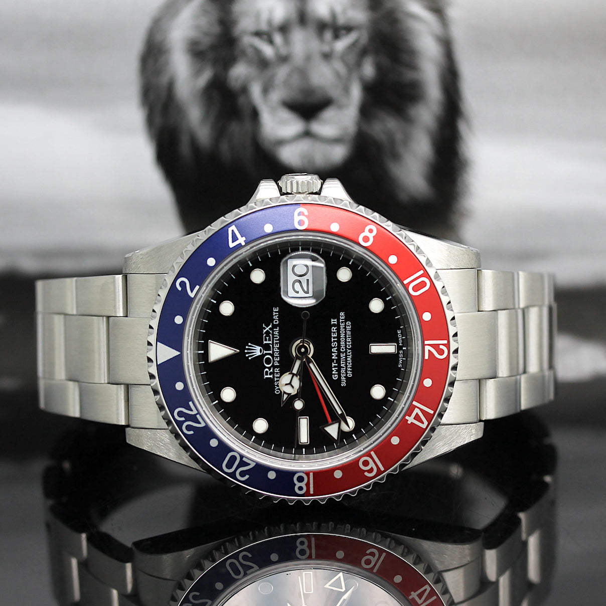 Rolex GMT Master II Stahl Ref: 16710