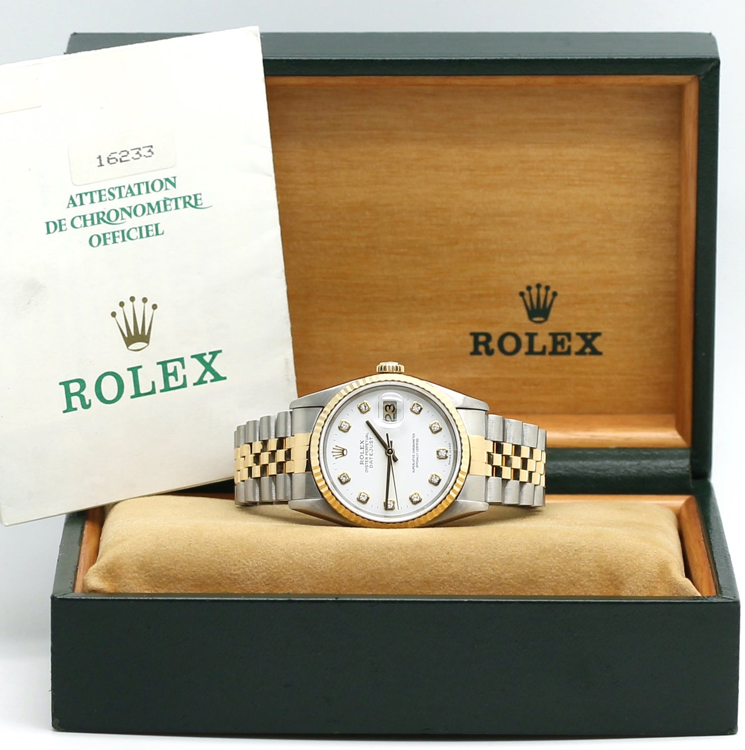Datejust Stahl/Gold Ref : 16233