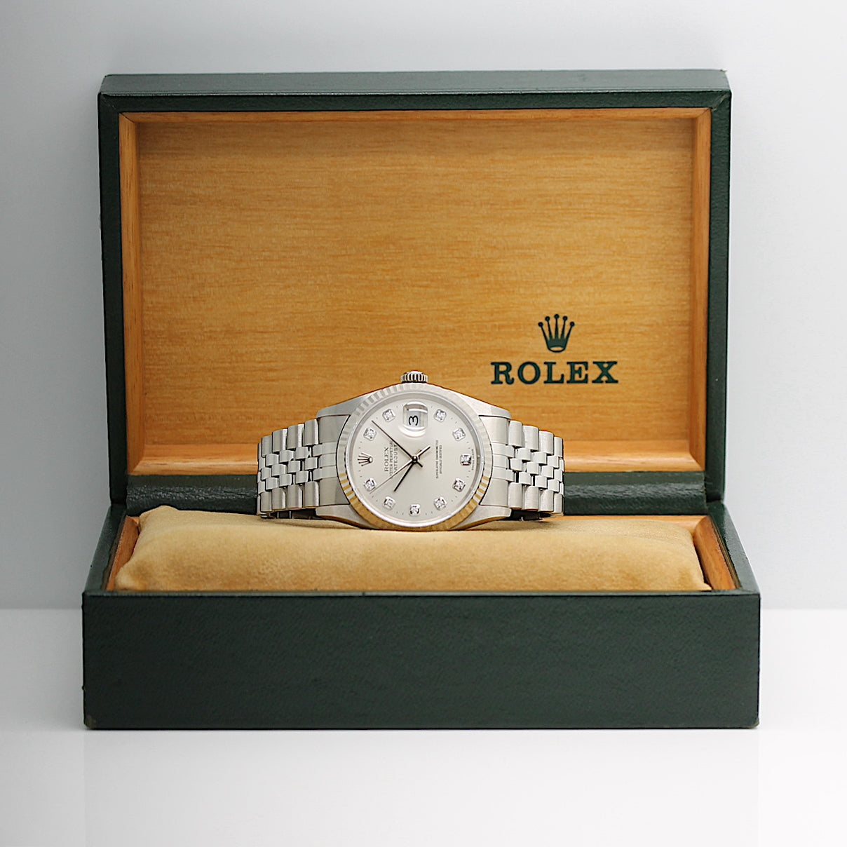Rolex Datejust Stahl/Weißgold Ref : 16234 mit Rolex Box von 1997