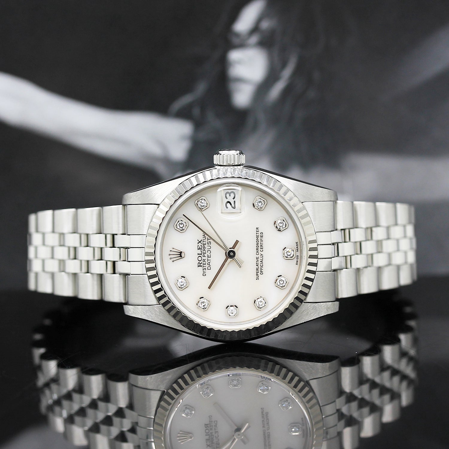 Rolex Datejust Medium Stahl/Weißgold Ref: 68274