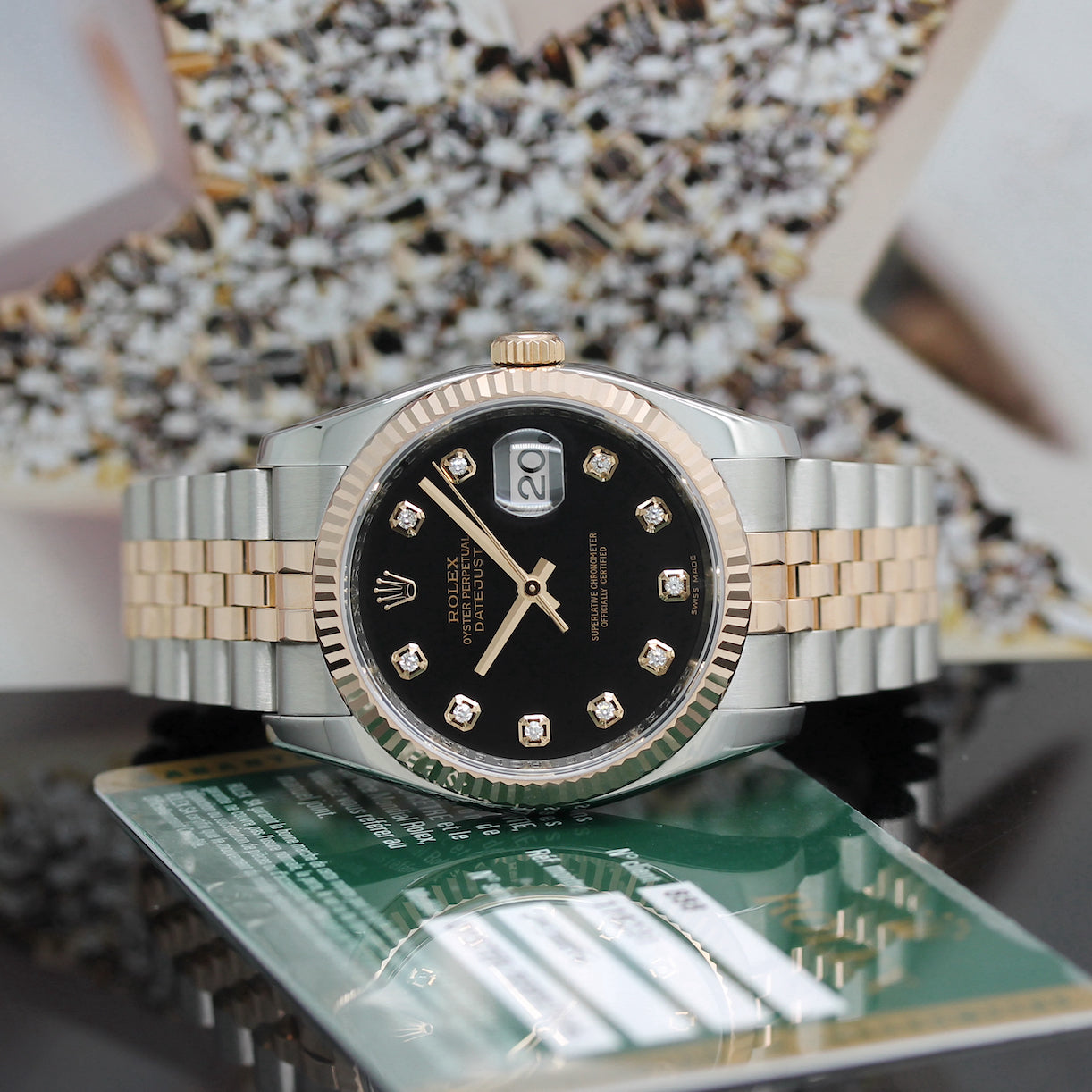 Rolex Datejust Stahl/Rosegold Ref : 116231 mit Rolex Box & Papiere von 2009