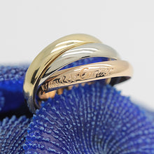 Lade das Bild in den Galerie-Viewer, Les must de Cartier Trinity Tricolour 18KT Gold mit Box &amp; Papiere in Gr. 52
