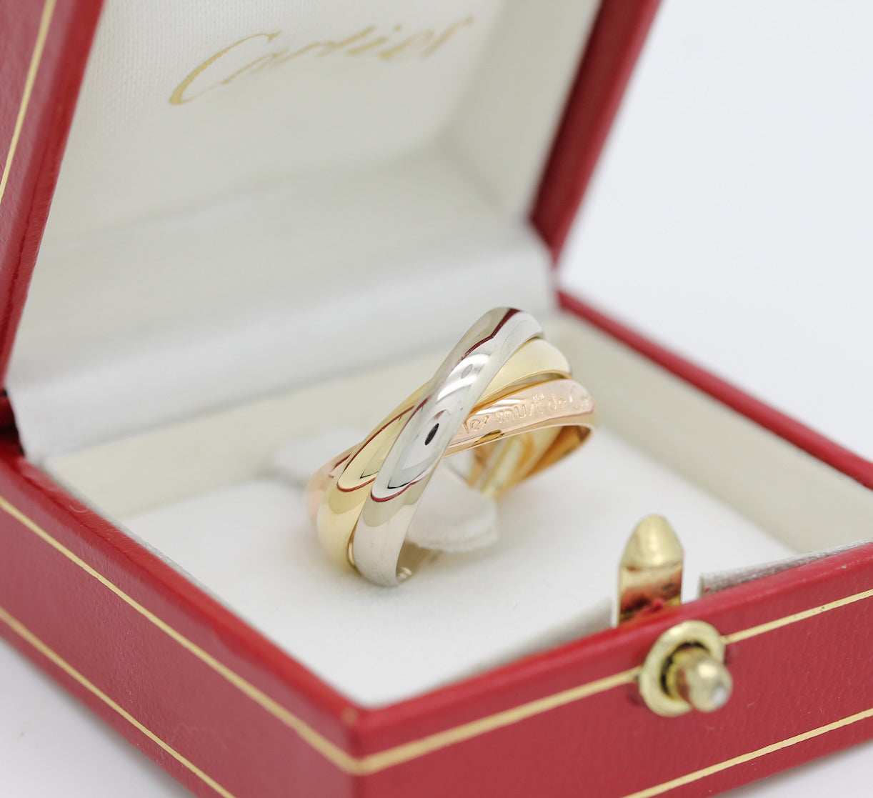 Cartier Trinity Tricolour 18KT Gold mit Cartier Box in Gr. 55