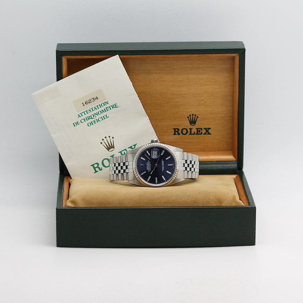 Rolex Datejust Stahl/Weißgold Ref : 16234