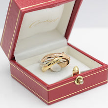 Lade das Bild in den Galerie-Viewer, Les must de Cartier Trinity Tricolour 18KT Gold mit Cartier Box in Gr. 54
