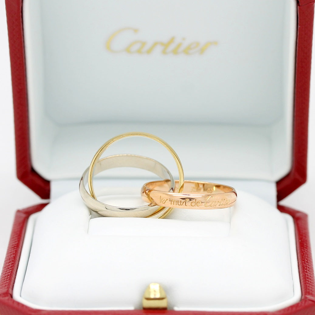Cartier Trinity Tricolour 18KT Gold mit Cartier Box in Gr. 54
