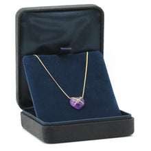 Lade das Bild in den Galerie-Viewer, Tiffany &amp; Co. Amethyst Cross my Heart Halskette in 18KT Gold mit Box
