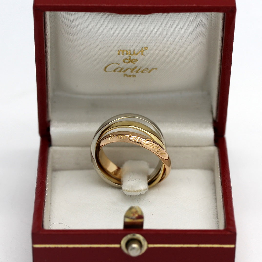 Cartier Trinity Tricolour 18KT Gold mit Cartier Box in Gr. 50