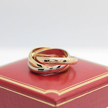 Lade das Bild in den Galerie-Viewer, Les must de Cartier Trinity Tricolour 18KT Gold mit Cartier Box in Gr. 52
