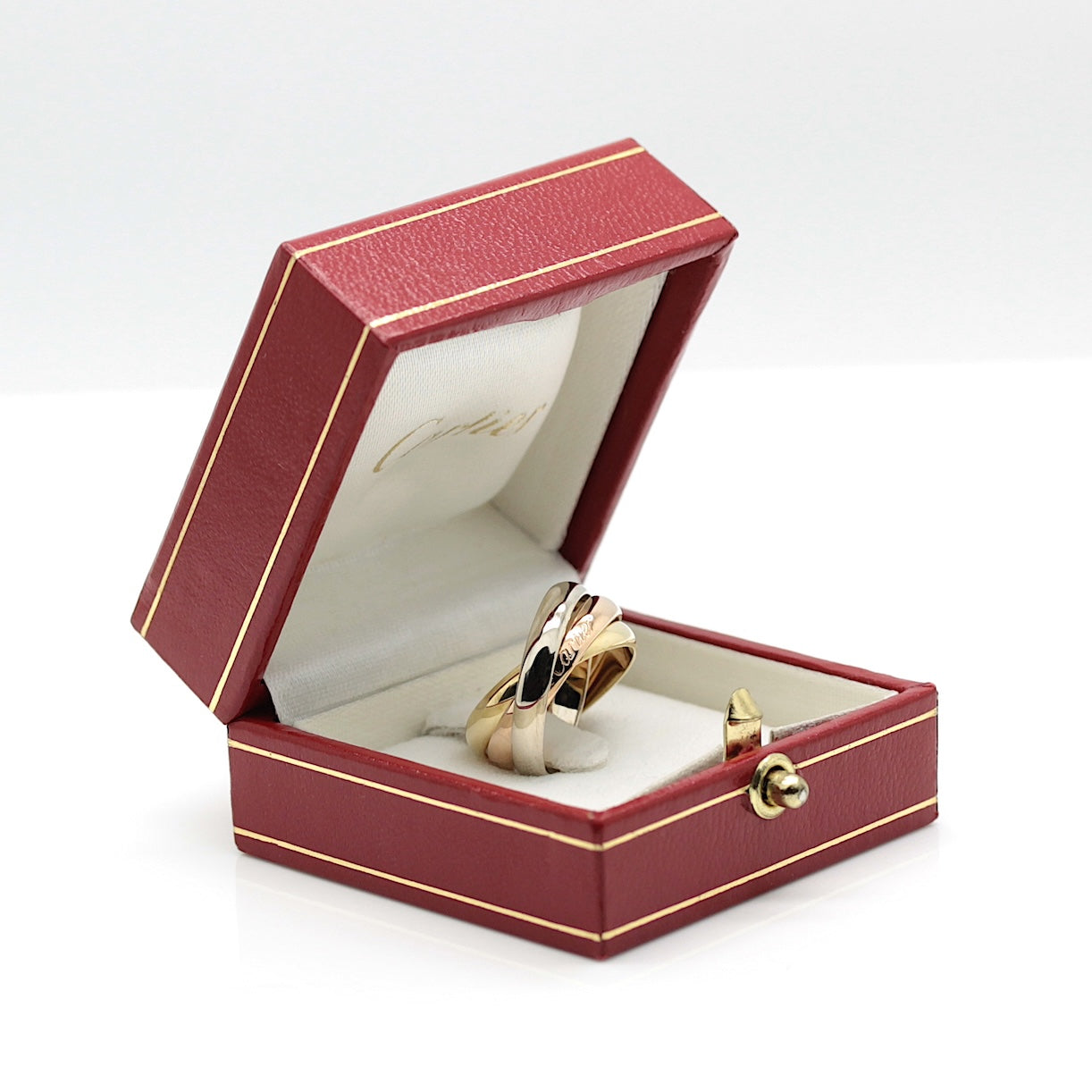 Les must de Cartier Trinity Tricolour 18KT Gold mit Cartier Box in Gr. 52