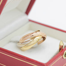 Lade das Bild in den Galerie-Viewer, Les must de Cartier Trinity Tricolour 18KT Gold mit Cartier Box in Gr. 51
