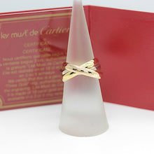 Lade das Bild in den Galerie-Viewer, Les must de Cartier Trinity Tricolour 18KT Gold mit Box &amp; Papiere in Gr. 52
