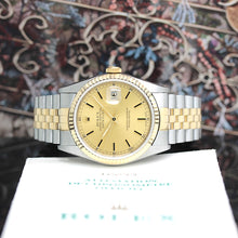 Lade das Bild in den Galerie-Viewer, Rolex Datejust Stahl/Gold Automatik Ref:16233 mit Rolex Box &amp; Papiere von 1996
