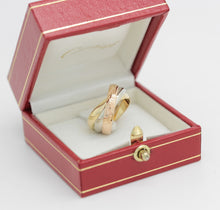 Lade das Bild in den Galerie-Viewer, Cartier Trinity Tricolour 18KT Gold mit Cartier Box in Gr. 50
