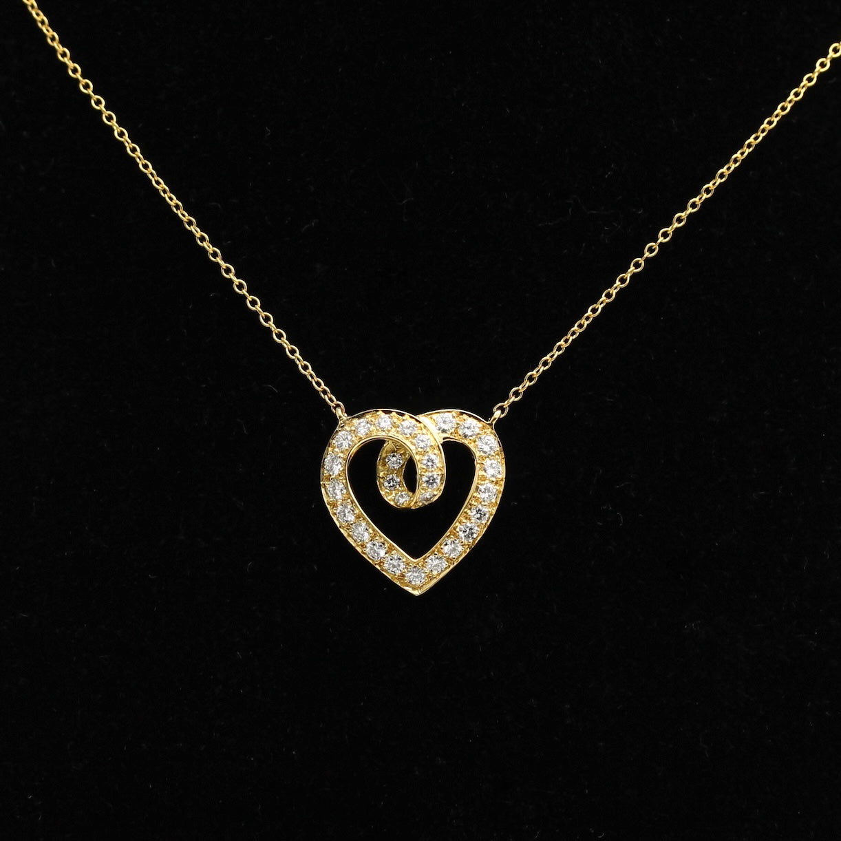 Tiffany & Co. Herz Diamantanhänger in 18KT Gold mit Box