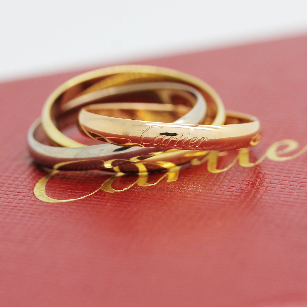 Cartier Trinity Tricolour 18KT Gold mit Cartier Box in Gr. 54