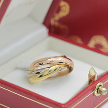 Lade das Bild in den Galerie-Viewer, Les must de Cartier Trinity Tricolour 18KT Gold mit Box &amp; Papiere in Gr. 53
