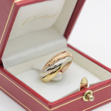 Lade das Bild in den Galerie-Viewer, Les must de Cartier Trinity Tricolour 18KT Gold mit Cartier Box in Gr. 53
