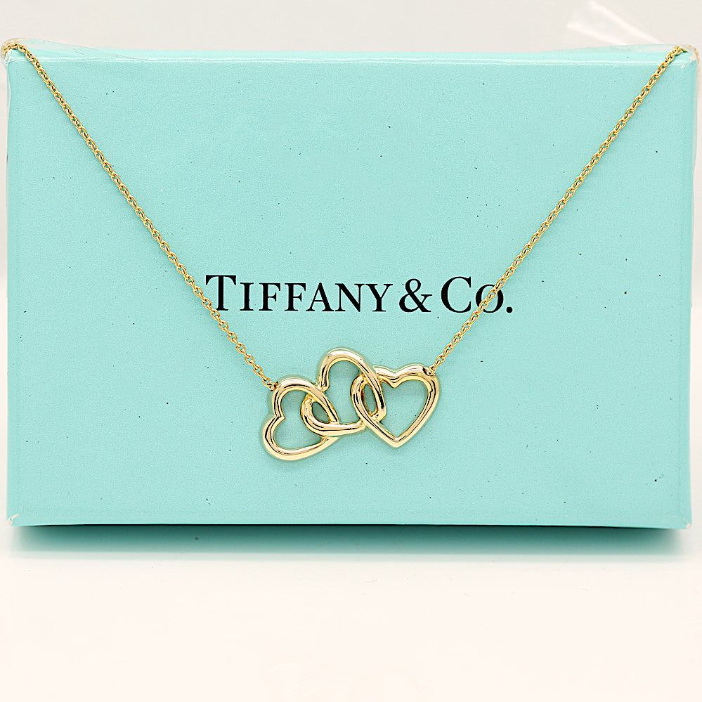 Tiffany & Co.Tripple Herzanhänger in 18KT Gold