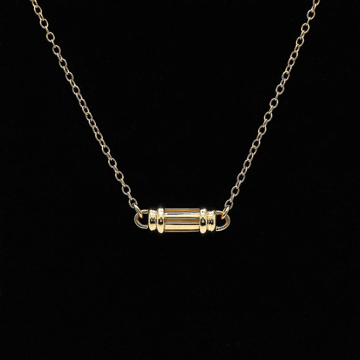 Tiffany & Co. Halskette mit Zylinder Anhänger in 18KT Gold