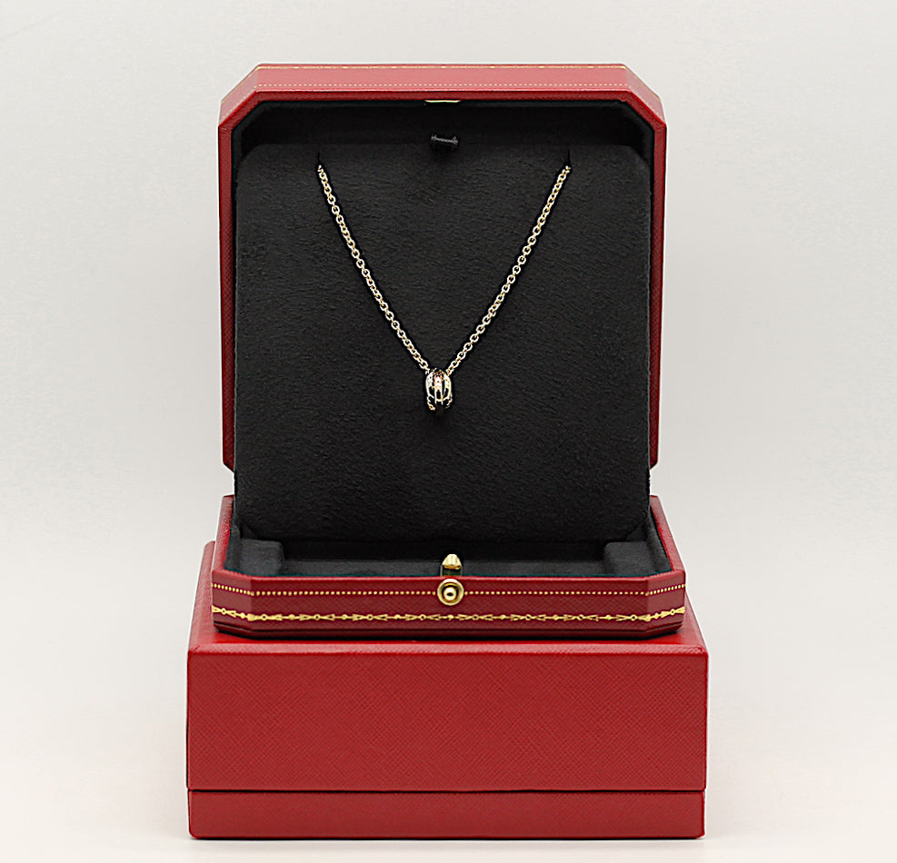 Cartier Trinity Halskette in 18KT Gold Box