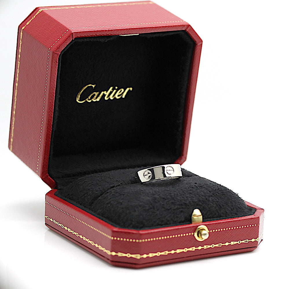Cartier Love Ring in 18KT Weißgold mit Cartier Box in Gr. 52