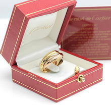 Lade das Bild in den Galerie-Viewer, Les must de Cartier Trinity Tricolour 18KT Gold mit Box &amp; Papiere in Gr. 52
