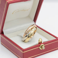 Lade das Bild in den Galerie-Viewer, Les must der Cartier Trinity Tricolour 18KT Gold mit Cartier Box in Gr. 58
