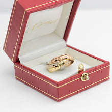 Lade das Bild in den Galerie-Viewer, Cartier Trinity Tricolour 18KT Gold mit Cartier Box in Gr. 50
