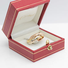 Lade das Bild in den Galerie-Viewer, Les must de Cartier Trinity Tricolour 18KT Gold mit Cartier Box in Gr. 53

