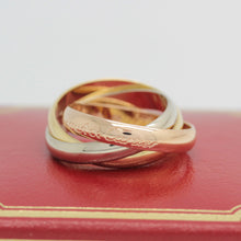 Lade das Bild in den Galerie-Viewer, Les must de Cartier Trinity Tricolour 18KT Gold mit Cartier Box in Gr. 51
