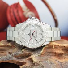 Lade das Bild in den Galerie-Viewer, Rolex Yachtmaster Medium Stahl/Platin Ref: 168622 mit Rolex Box &amp; Papiere

